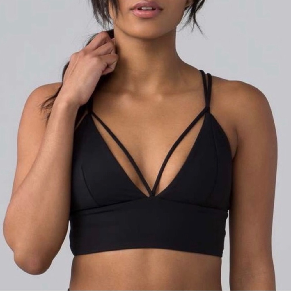 Lululemon Pushing Limits Bra in Black 4 NWOT